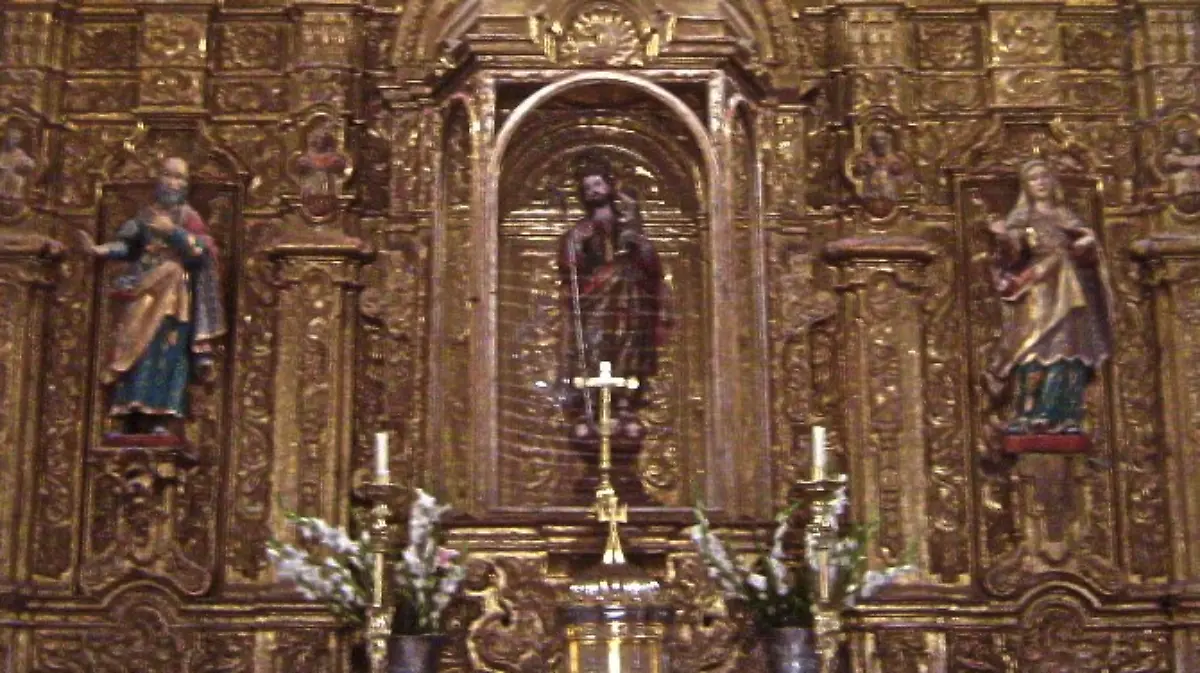 Así era el altar en el templo de Bledos